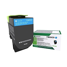 Lexmark 71B20C0 CS/CX317, 417, 517 Cyan Return Programme 2.3K Toner Cartridge
