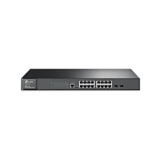 Комутатор TP-LINK T2600G-18TS, 16-port Gigabit порта + 2 SFP слота, L2, DoS, ACL, IPv6