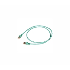 Пач кабел 3M VOL-6ASFL-L0.5T, RJ45, S/FTP, CAT6a, 0,5м, тюркоаз
