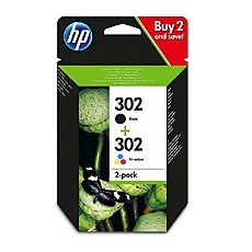 HP 302 2-pack Black/Tri-color Original Ink Cartridges