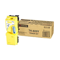 Тонер касета Kyocera TK-820Y, жълта