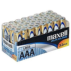 Алкални батерии MAXELL LR03 1,5V AAA 32 бр. pack