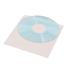 CD/DVD Protective Paper Sleeves, pack of 100 ESTILLO, white