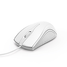 Hama "MC-200" Optical 3-Button Mouse, Cabled, White