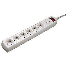 Power Strip HAMA 47778 ,6-way with overvoltage protection, 1.4 m, white