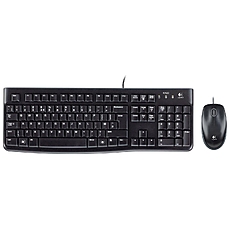 Kомплект клавиатура с мишка Logitech MK120, Черна