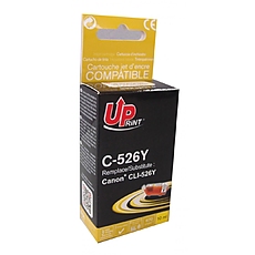 Ink cartridge UPRINT CLI526  CANON, WITH CHIP, Yellow