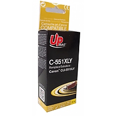 Ink cartridge UPRINT CLI-551XL CANON, WITH CHIP, Yellow
