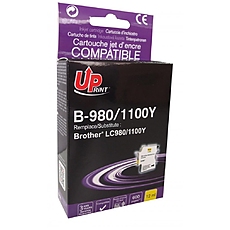 Ink cartridge INKTEC, Brother LC1100Y/980Y/67Y/65Y/61Y/38Y, Yellow