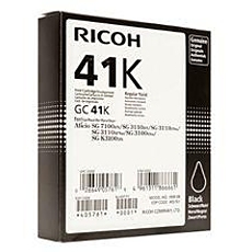 Мастило гел RICOH GC41K, 2500 копия, Черен