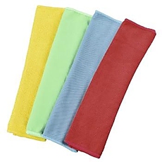 Xavax Microfibre Cloths, 30 x 30 cm, blue/green/yellow/red