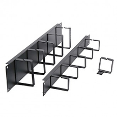 Formrack 19" 1U Cable Management Panel with metal brackets