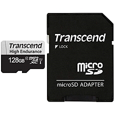 Transcend 128GB micro SD w/ adapter U1, High Endurance