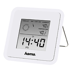 Цифров термометър/хигрометър HAMA TH-50 113988, Бял