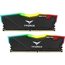 Memory Team Group T-Force Delta RGB Black DDR4 - 16GB (2x8GB) 3200MHz CL16-18-18-38 1.35V
