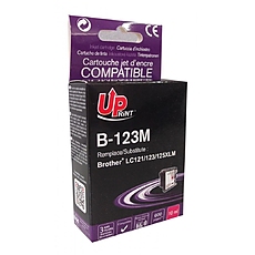 Ink cartridge UPRINT LC121/123/127 BROTHER, Magenta