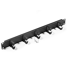 Formrack 19" 1U Cable Management Panel with metal brackets 37mm