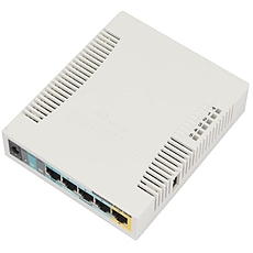MikroTik RouterBOARD 951Ui-2HnD with 600Mhz CPU, 128MB RAM, 5xLAN, built-in 2.4Ghz 802b/g/n, desktop case, PSU, RouterOS L4