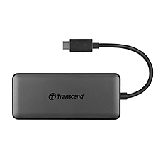 Transcend 3-Port Hub,1-Port PD,SD/MicroSD Reader, USB 3.1 Gen 2,Type C