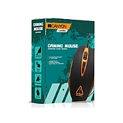 CANYON Optical gaming mouse, adjustable DPI setting 800/1600/2400/4800, LED backlight, Black, cable length 1.55m, 126*70*42mm, 0.144kg