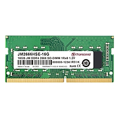 Transcend 16GB JM DDR4 2666Mhz SO-DIMM 1Rx8 2Gx8 CL19 1.2V