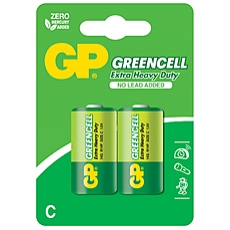 Цинк карбонова батерия GP R14 14G-U2 Greencell /2 бр. в опаковка/ BLISTER 1.5V