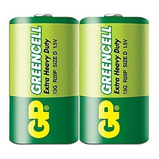 Цинк карбонова батерия R20 Greencell 13G-S2 /2 бр. в опаковка/ shrink 1.5V GP