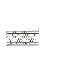 Compact-Keyboard CHERRY G84-4100, USB, Light grey