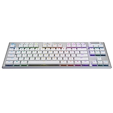 Logitech G915 Wireless TKL Keyboard, GL Tactile Low Profile, Lightspeed Wireless, Lightsync RGB, Game Mode, Media Controls, White