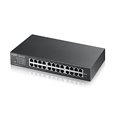 Суич ZYXEL GS1100-24E, 24 портов, Gigabit, за монтаж в шкаф