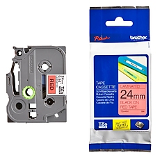 Brother TZe-451 Tape Black on Red, Laminated, 24mm, 8 m - Eco