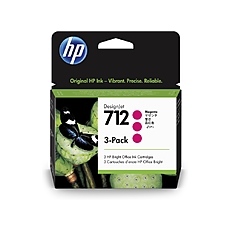 HP 712 Magenta Ink Cartridge 3-Pack