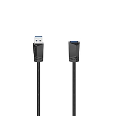 USB 3.0 Extension cable HAMA 200628 USB-A Plug - USB-А Socket, 1.5 m, 1 star, shielded