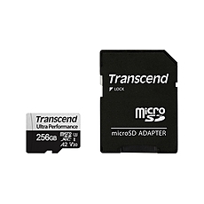 Transcend 256GB micro SD w/ adapter UHS-I U3 A2 Ultra Performance