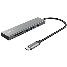 TRUST Halyx Fast USB-C Hub & Card Reader
