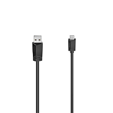 Кабел HAMA  USB-C мъжко - USB 2.0 A мъжко, 480Mbit/s,0.75 м, Черен