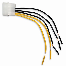 Makki кабел Cable Male Molex -> wires 2x12V 3xGround