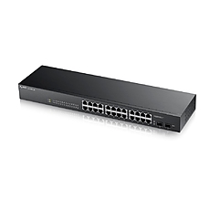 ZyXEL GS1900-24 v2, 24-port GbE L2 Smart Switch, rackmount, fanless