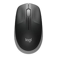 Безжична оптична мишка LOGITECH M190 Full-Size, USB, 1000 dpi, 3 бутона, Светло Сив