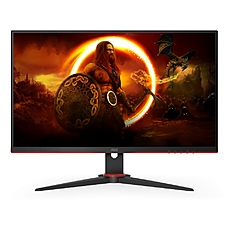 AOC 24G2SAE/BK 23.8" WLED VA 1920x1080@165Hz, 4ms GTG, 350cd/m2, 3000:1, 80M:1 DCR, FreeSync Premium, Low Blue Light, Tilt, D-SUB, HDMI, DP,  Speakers, Black/Red