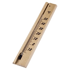 Hama Thermometer, for interior, wood, 20 cm, analogue