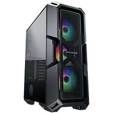 COUGAR MX440 MESH RGB, Mid-Tower, Mini ITX/Micro ATX/ATX, 215x505x424(mm), USB 3.0 x 2, USB 2.0 x 1, Mic x 1 / Audio x 1, RGB Button, 4mm Tempered Glass Left Panel, Mesh Front Panel, 120mm ARGB Fans x 3 pre-installed, Maximum Number of Fans: 6