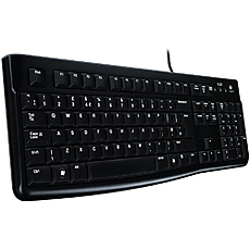 LOGITECH Corded  Keyboard K120 - Business EMEA - US International - BLACK