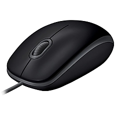 LOGITECH B110 Wired Mouse - SILENT - BLACK - USB - B2B