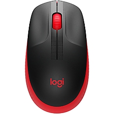 LOGITECH M190 Full-size wireless mouse - RED - 2.4GHZ - EMEA - M190