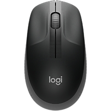 LOGITECH M190 Full-size wireless mouse - CHARCOAL - 2.4GHZ - EMEA - M190