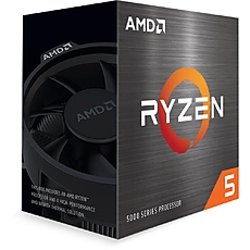 CPU AMD Ryzen 5 5600, AM4 Socket, 6 Cores, 12 Threads, 3.5GHz(Up to 4.4GHz), 35MB Cache, 65W, BOX