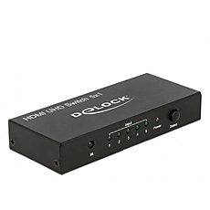 Delock HDMI UHD Switch 5 x HDMI in > 1 x HDMI out 4K