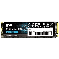 SILICON POWER A60 1TB SSD, M.2 2280, PCIe Gen3x4, SLC Cache, Read/Write: 2200/1600 Mb/s