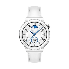 Huawei Watch GT 3 Pro 43mm, Frigga-B19V,  1.32", Amoled, 466x466, PPI 352, 4GB, Bluetooth 5.2, supports BLE/BR/EDR, 5ATM, Battery 292 maAh, White Leather Strap
